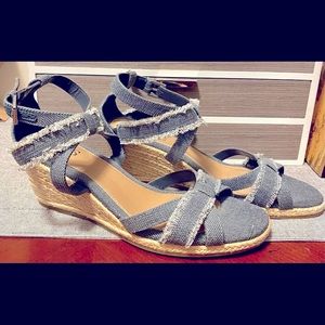 Chaps Denim Sandals “Sadria” - Sz 8